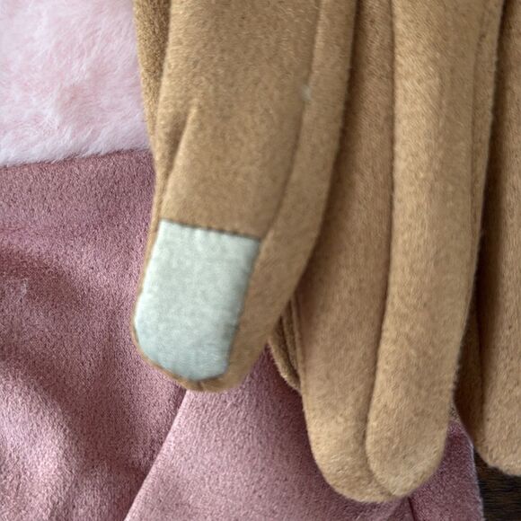 Set of 5 Plush Touchscreen Winter Gloves - Warm Faux Suede & Faux Fur Bundle - Picture 9 of 11